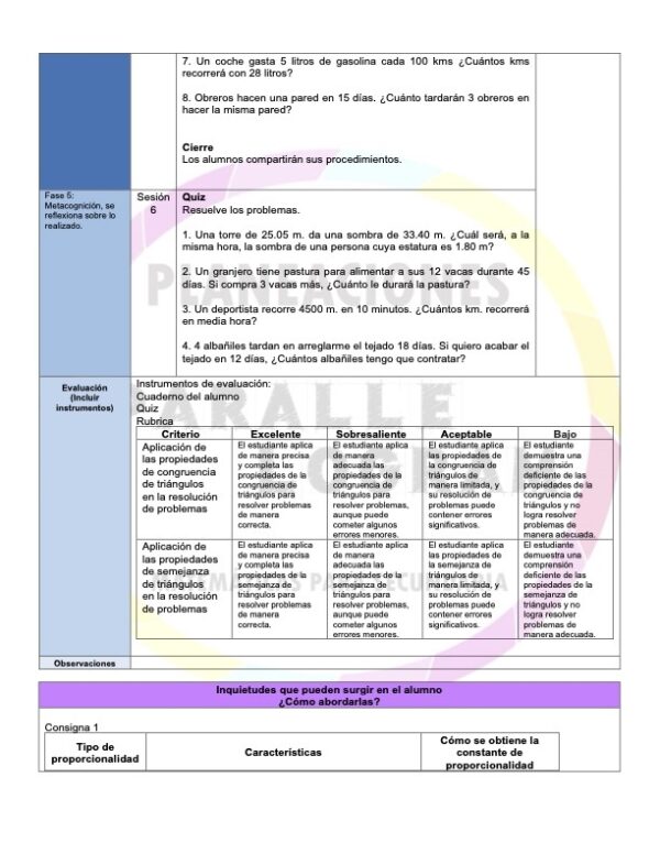 Planeación didáctica Matemáticas 3er grado Enero 2025 - Image 2