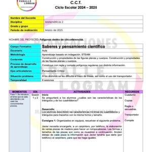 Planeación didáctica Matemáticas 2do grado Marzo 2025