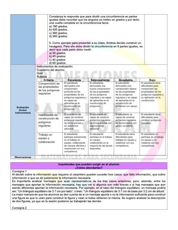Planeación didáctica Matemáticas 2do grado Marzo 2025 - Image 2