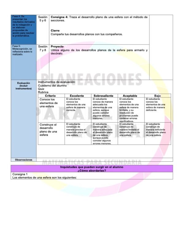 Planeación didáctica Matemáticas 3er grado Marzo 2025 - Image 2